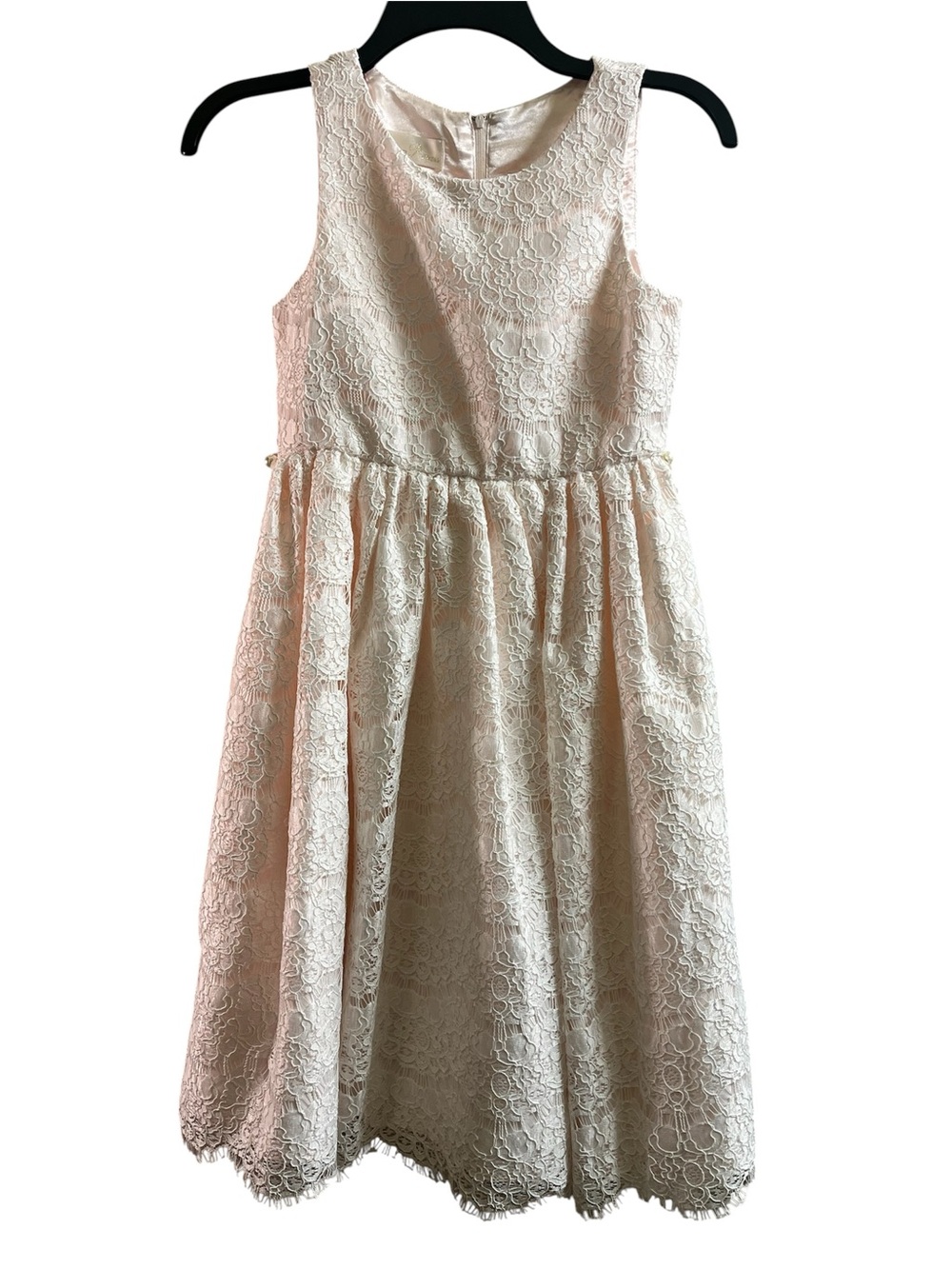 American Princess White Lace Sleeveless Formal Dress